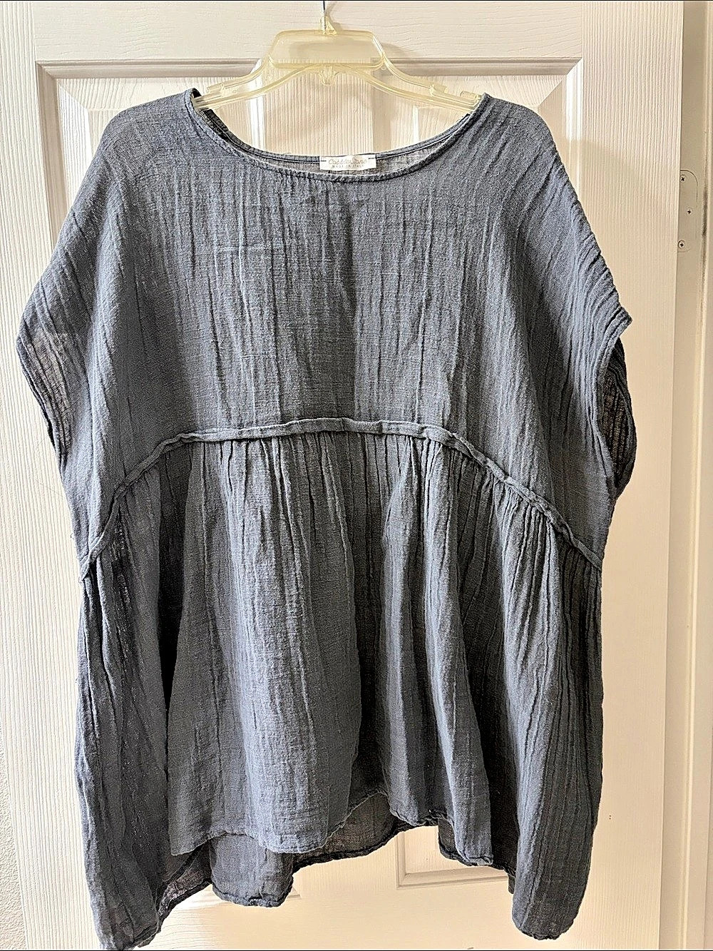 CobbleStone Gray Cotton Linen Tunic